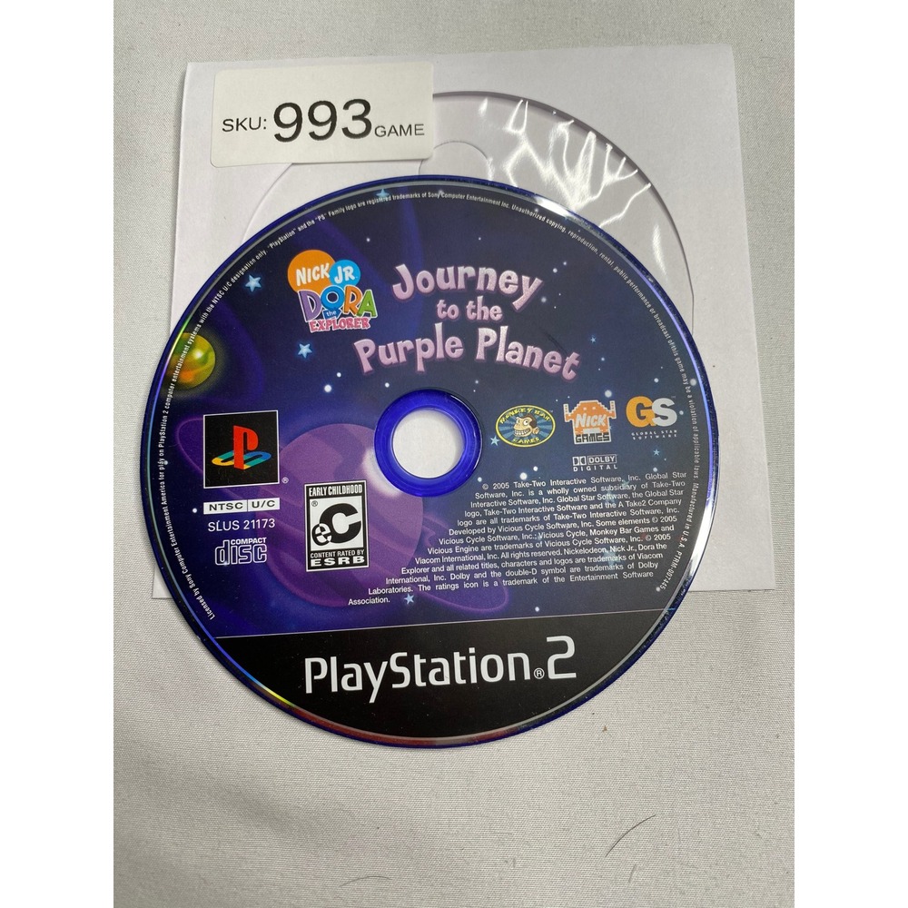 Dora the Explorer Journey to the Purple Planet Sony PlayStation 2